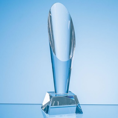 Optical Crystal Tapered Cylinder Column Award 24cm
